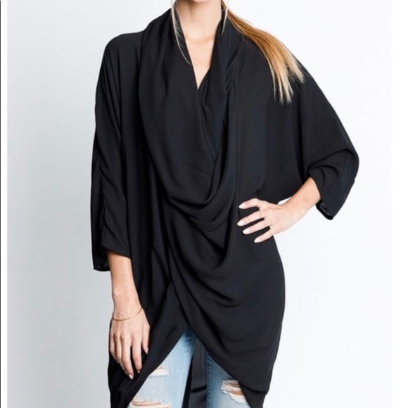 Draped Tunic Blouse - Picture 3 of 3